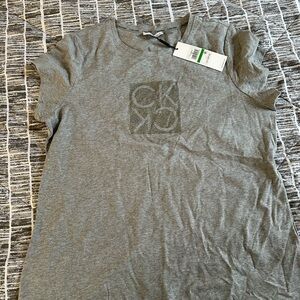 Calvin Klein Heather Gray Logo Tee
